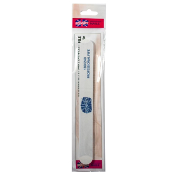 RONNEY - Pilnik do paznokci biały NAILFILE STRAIGHT (180/240) 1 szt. RN 293    ZOBAC